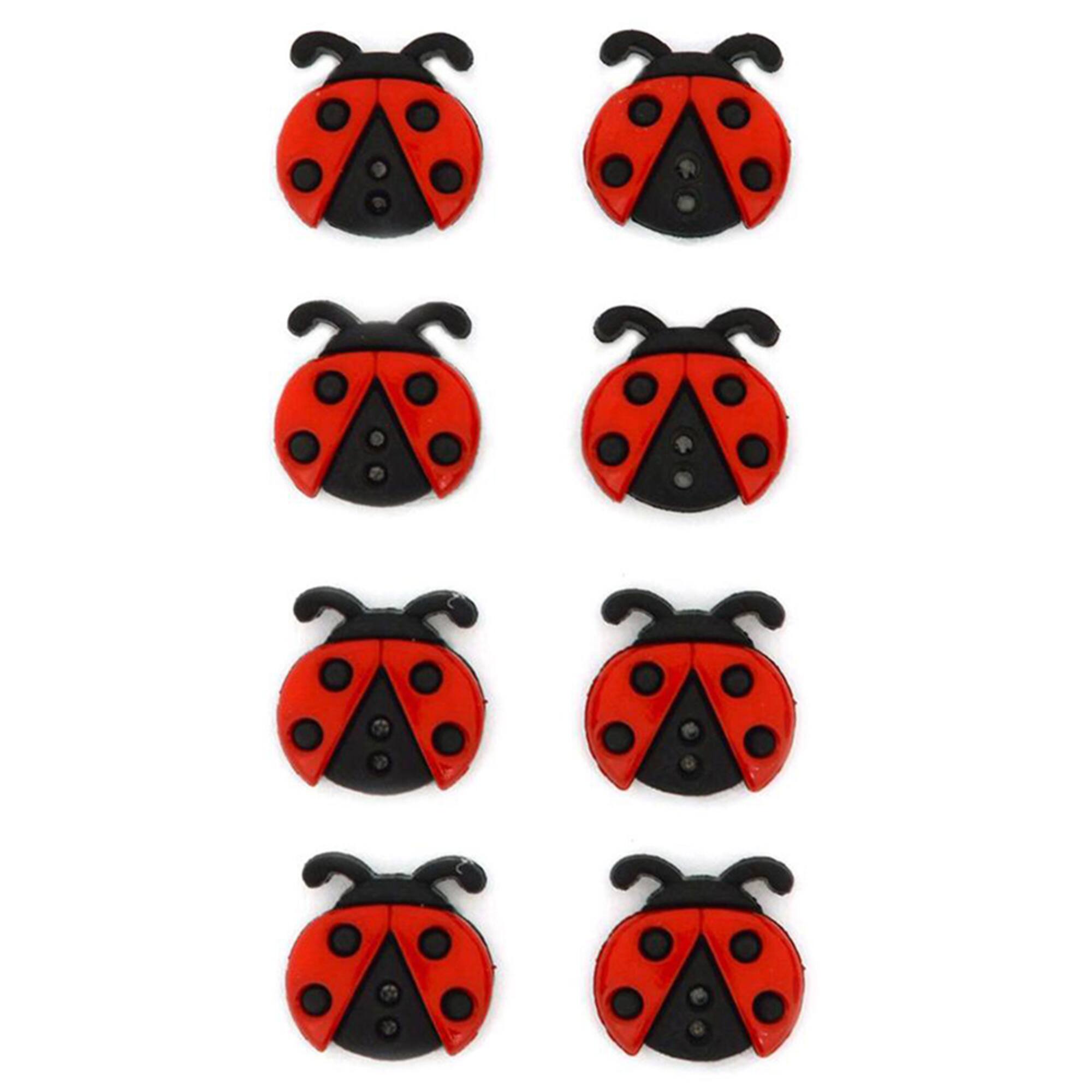 Dress It Up Sew Cute Ladybug Sewing Buttons, 8ct.